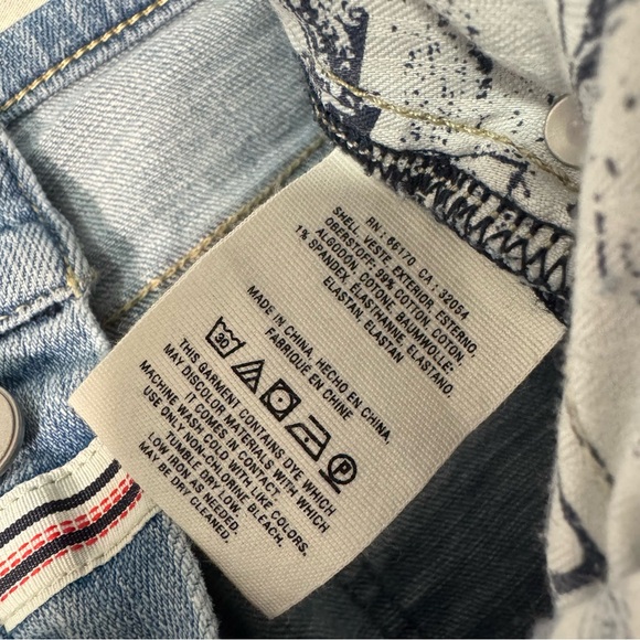 Pilcro & The Letterpress Hyphen Jeans Women's 28 Boyfriend Cropped Patchwork - Picture 5 of 9